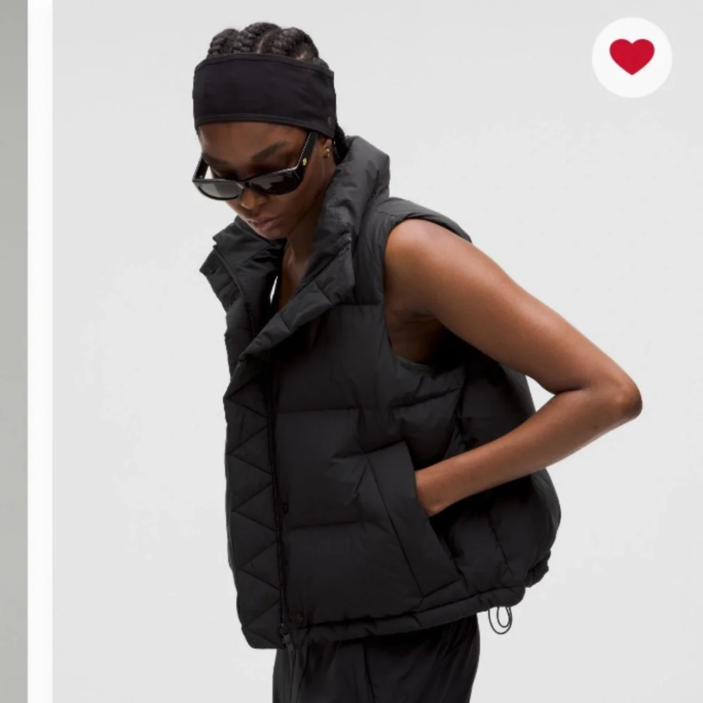 Lululemon Wunder Puff Cropped Vest / Size 12 / Black - Picture 4 of 4